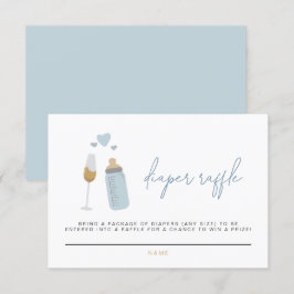 Convites Frascos de Fralda de Frascos Azuis ANDI