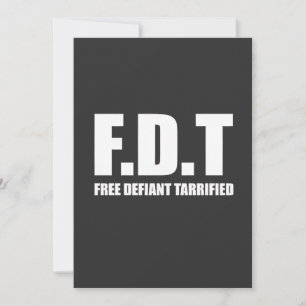 Convites Free Defiant Tarrifs Americano