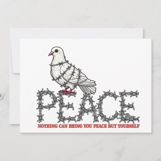 Convites Freedom and peace (Frente)