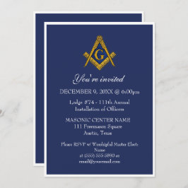 Convites Freemason Masonry Black Masonic