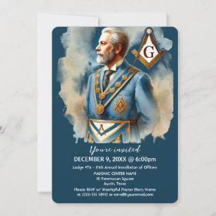 Convites Freemason Masonry Square e Compass Masonic