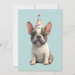 Convites French Bulldog Birthday Party
