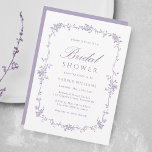 Convites French Victorian Lavender Floral Bridal Shower<br><div class="desc">Elegant French Victorian Lavender Floral Bridal Shower Invitation. For more advanced customization of this design,  please click the DESIGN TOOL BUTTON above!</div>