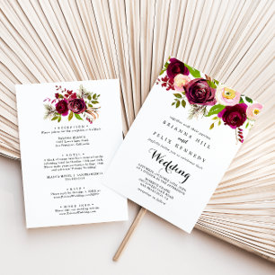 Convites Frente Floral Russo e Casamento Traseiro
