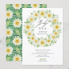 Convites Fresca Daisy Floral Chá de fraldas Tea