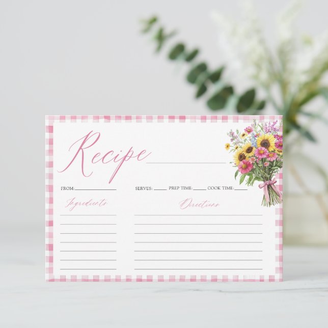 Convites Fresco Da Placa De Receita Do Chá de panela De Mer (Em pé/Frente)