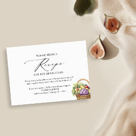 Convites Fresco Da Solicitação De Receita De Chá de panela 