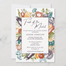 Convites Fresco do Chá de panela de mercado