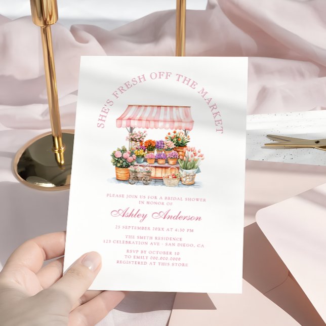 Convites Fresco Do Chá de panela De Mercado Dos Agricultore (Criador carregado)