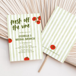 Convites Fresco Do Chá de panela Desenhado Da Mão De Tomate