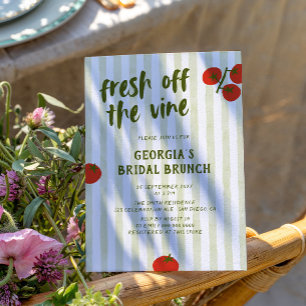 Convites Fresco Do Chá de panela Desenhado Da Mão De Tomate