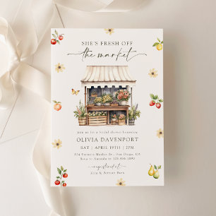 Convites Fresco do Chá de panela do mercado dos agricultore