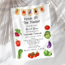 Convites Fresco do Chá de panela do mercado dos agricultore