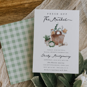 Convites Fresco do Chá de panela do mercado dos agricultore