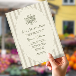 Convites Fresco do Chá de panela Verde da Sage do Mercado