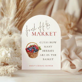 Convites Fresco do Mercado Adivinhem Arco de Chá de panela 