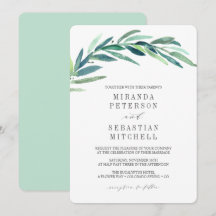 Fresco Eucalyptus Deixa Casamento Botânico