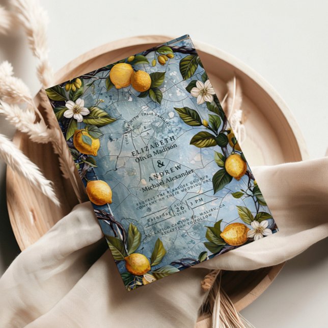 Convites Fresh Citrus Botanical Wedding (Criador carregado)
