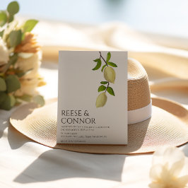 Convites Fresh Citrus Painted Lemons Modern Mediterranean