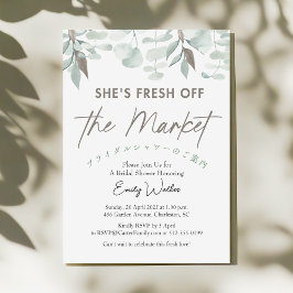 Convites Fresh Off the Market Eucalyptus Greenery Elegant