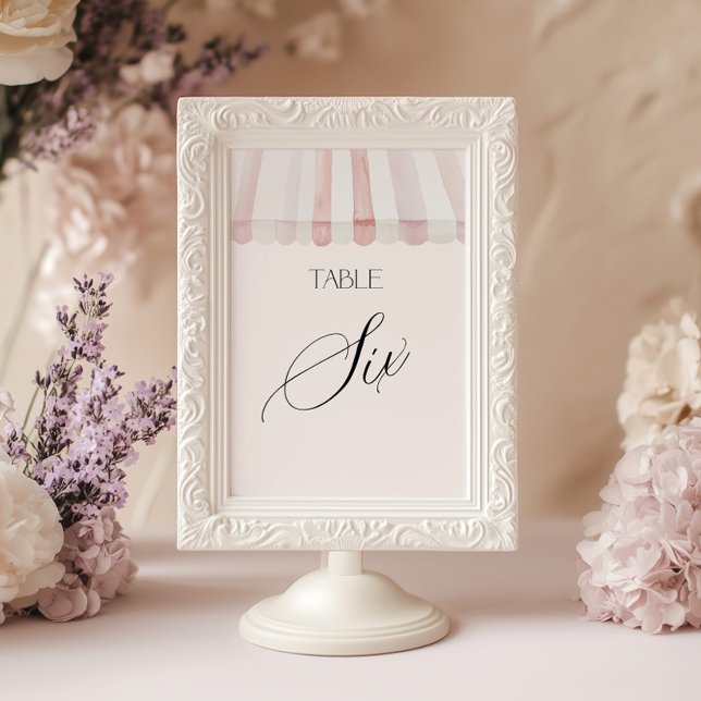Convites Fresh Off the Market Table Number Six (Criador carregado)