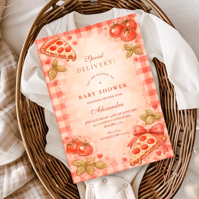 Convites Freshly Delivered Baby Shower (Criador carregado)