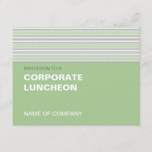 Convites Fret Stripe Pistachio Luncheon Corporativo