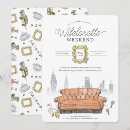 Convites FRIENDS™ | Fim de semana de festa de Wifelorette c