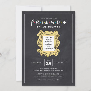 Convites FRIENDS™ O Que Tem o Chá de Bebê da Lousa