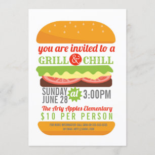 Convites Frio do CHURRASCO da caridade e igreja do PTO do