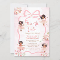 Friso Africano Ballerina Dois Tu Cute Aniversário
