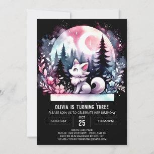 Convites Friso Floresta Wolf Birthday