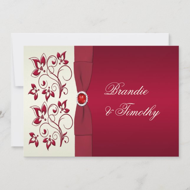 Convites Frita de Festas de Fato de Marfim (Frente)