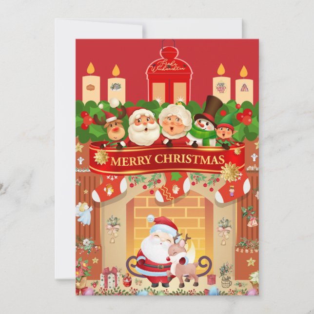 Convites Frohe Weihnachten  (Frente)
