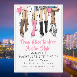 Convites From Miss to Mrs — Austin Style Bachelorette Party