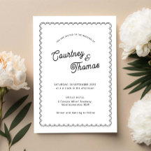 Fronteira minimalista e simples e dimensionada