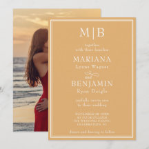 Fronteira Moderna Minimalista Boho Amarela Casamen