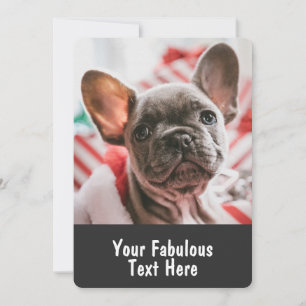 Convites Fronteiras Redondas de Foto e Texto Personalizados