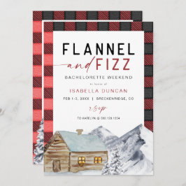 Convites FROST Red Flannel & Fizz Winter Bachelorette