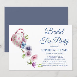 Convites Frota de Aquarela Anemone Flower Casamento Bridal