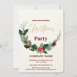 Convites Frota de Aquarela Moderna de Chic Corporate Christ