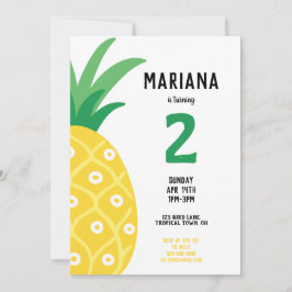 Convites Fruta de abacaxi Tutti Frutti