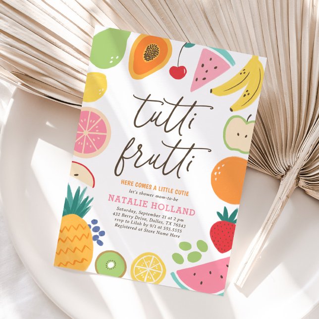 Convites Fruta de Tutti Frutti (Criador carregado)