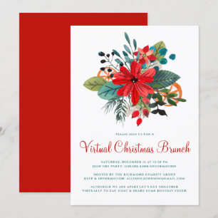 Convites Fruta Virtual Brunch Winter Florals