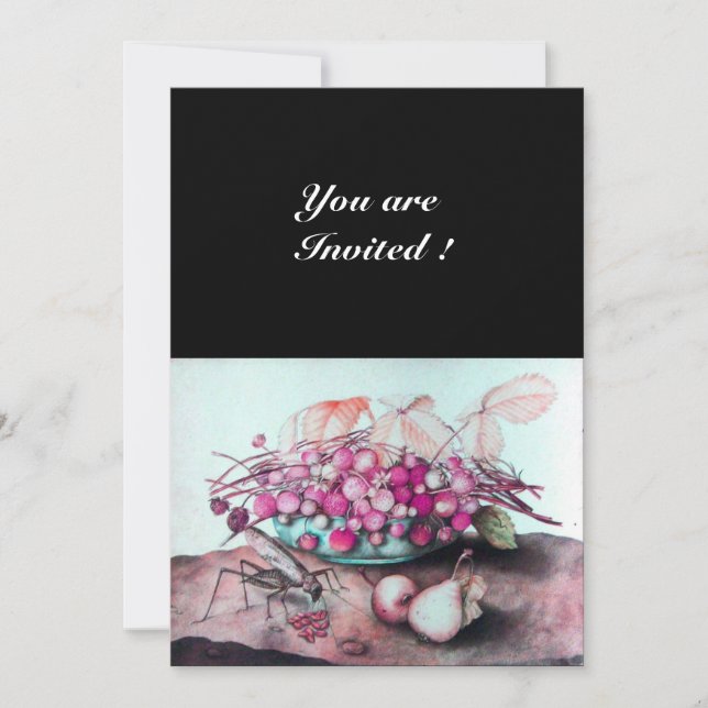 CONVITES FRUTAS DA ESTAÇÃO / MORANGOS E PERAS (Frente)