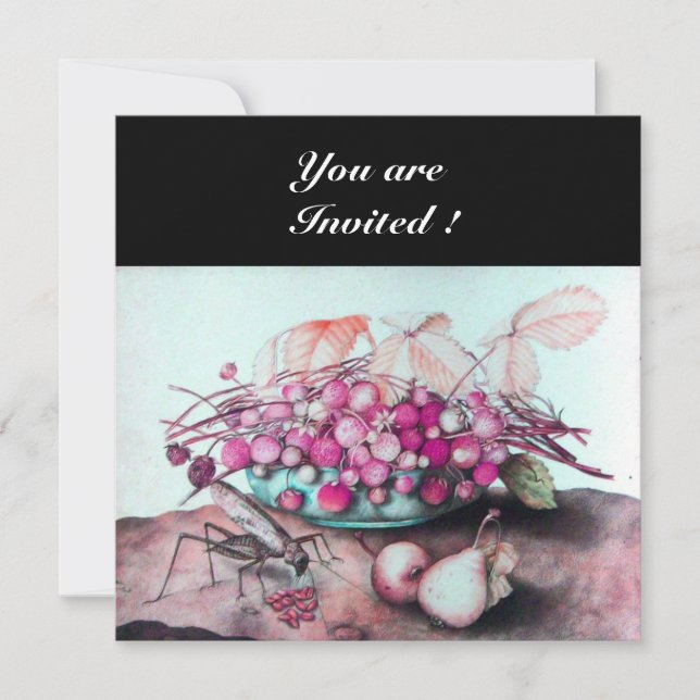 CONVITES FRUTAS DA ESTAÇÃO / MORANGOS E PERAS (Frente)