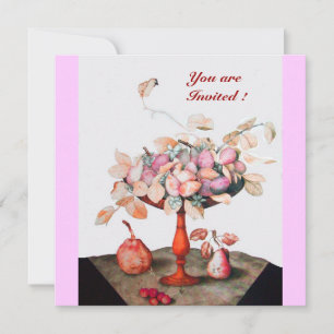 CONVITES FRUTAS/FLORES DA SEASON, PRUNAS E FOLHAS