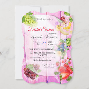 Convites Frutas tropicais de água doce