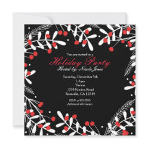 Frutas Vermelhas & Folhas Brancas Festa de Natal P