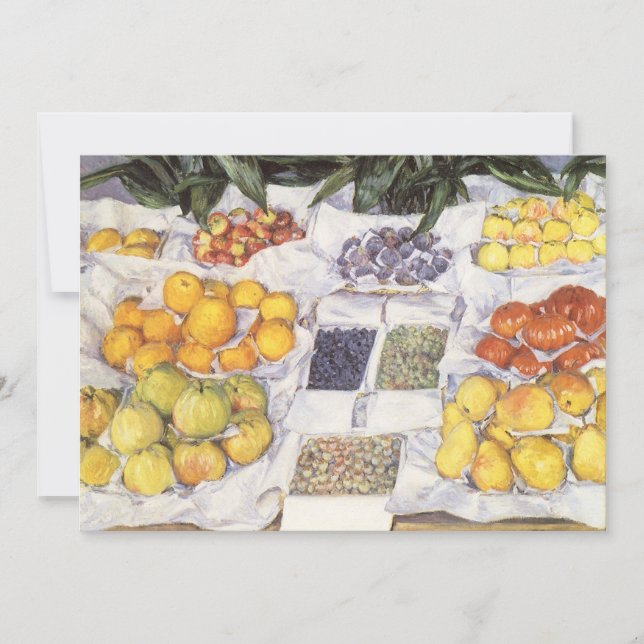 Convites Fruteira por Gustave Caillebotte, Arte Antigo (Frente)